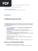 Installing The Spring Tools Suite