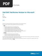 NetWorker Module For Microsoft 19.3 Documentation Portfolio