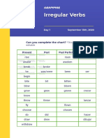 Irregular Verbs Day1