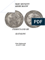 Katalog Slaskich Monet Ferdynanda III