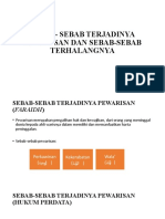 Pertemuan 4 (SEBAB - SEBAB TERJADINYA PEWARISAN DAN SEBAB-SEBAB TERHALANGNYA)