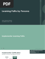 Learning Paths by Persona: Author: Training and Certification Last Updated: December 1, 2020