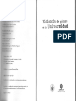 Violencia y Cultura de Género en La Producción de Sujetos. Muñiz