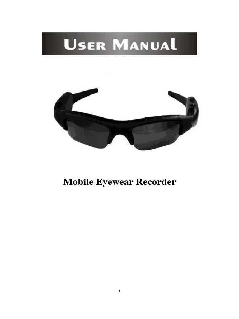 Mobile Eyewear Recorder PDF Personal Computers Laptop
