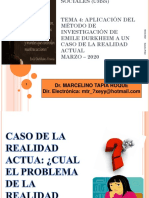 Diapositivas Del Docente Aplicalción Del Metodo de Emilio Durkheim A Un Caso Actual (2021)