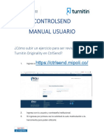 Manual de Turnitin Originality - CtrlSend