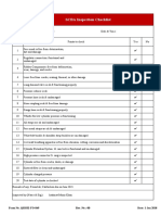 SCBA Inspection Checklist: Form No. QHSSE-FO-049 Rev. No.: 00 Date: 1 Jan 2018