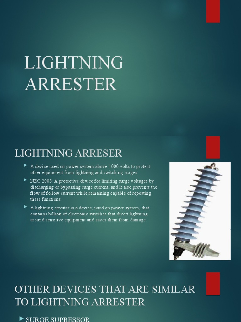 Lightning Arrester Overview and Benefits | PDF | Electrical Equipment ...