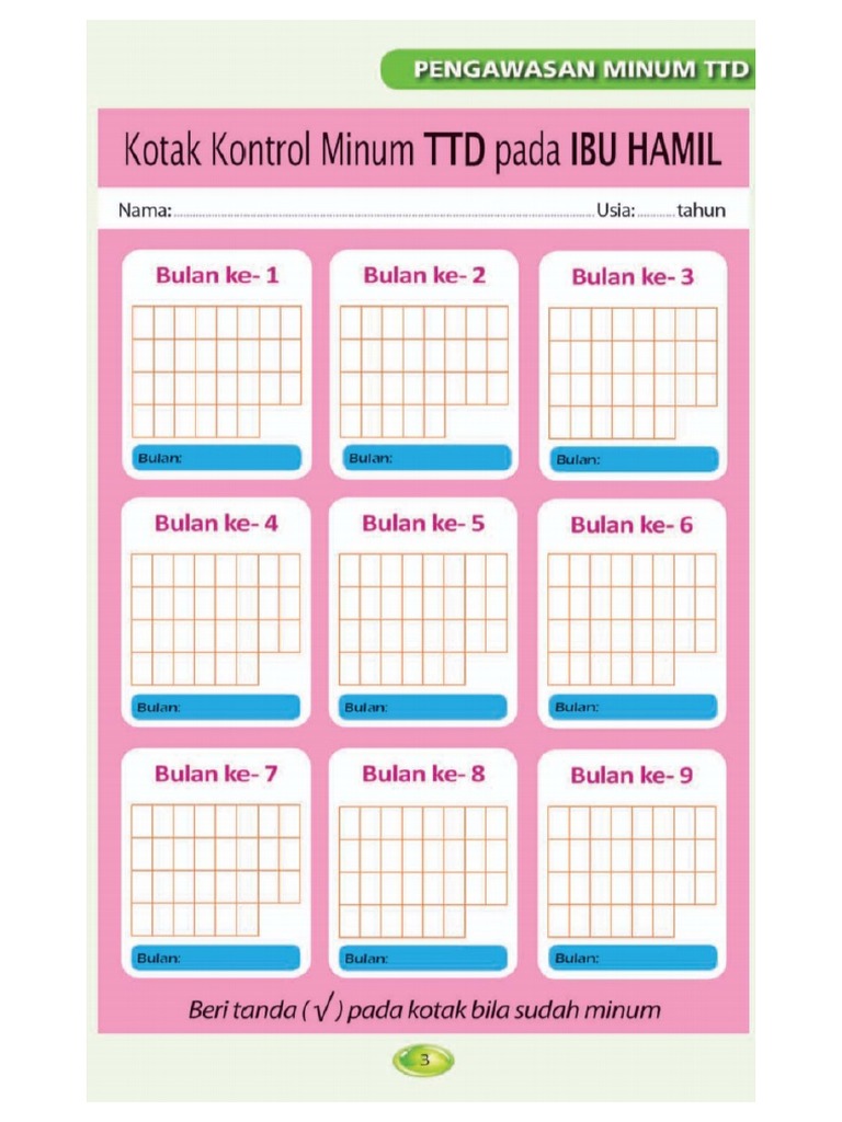Kartu kontrol minum ttd pdf