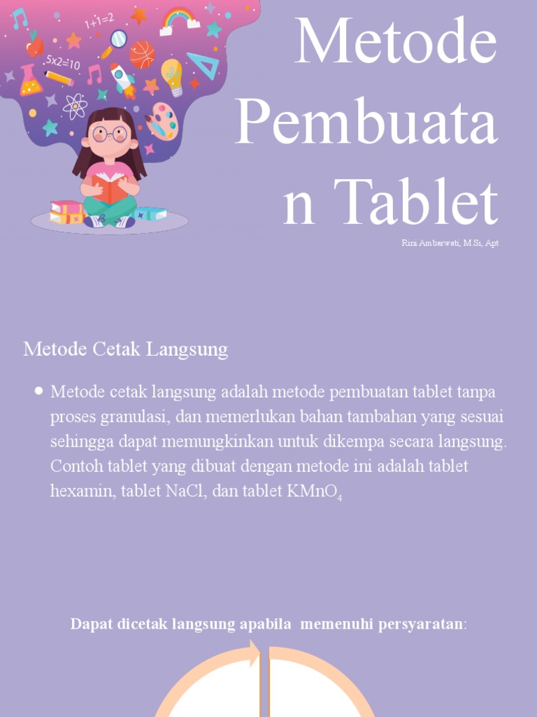 Metode Pembuatan Tablet Farmasi | PDF