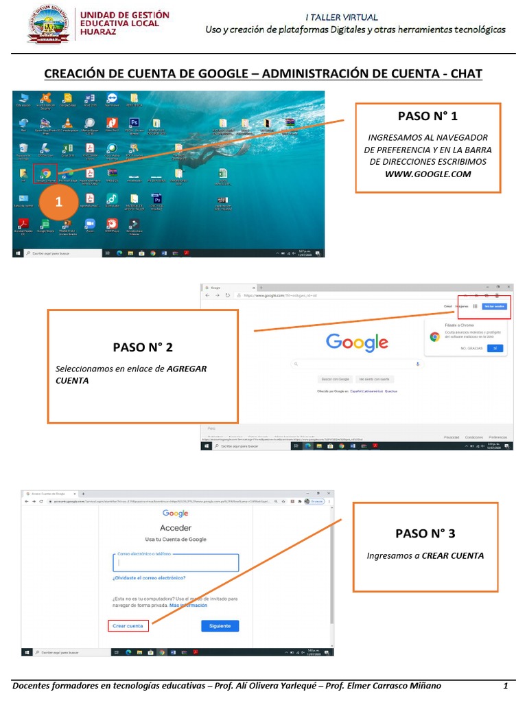 Guía Completa: Crear y Configurar Cuenta Google | PDF | Gmail | Spamming