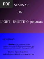 Light Emitting Polymers