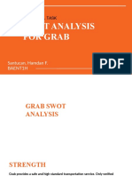 Swot Analysis For Grab: Individual Task