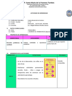 Matemática 2 ACTIVIDAD DE APRENDIZAJE