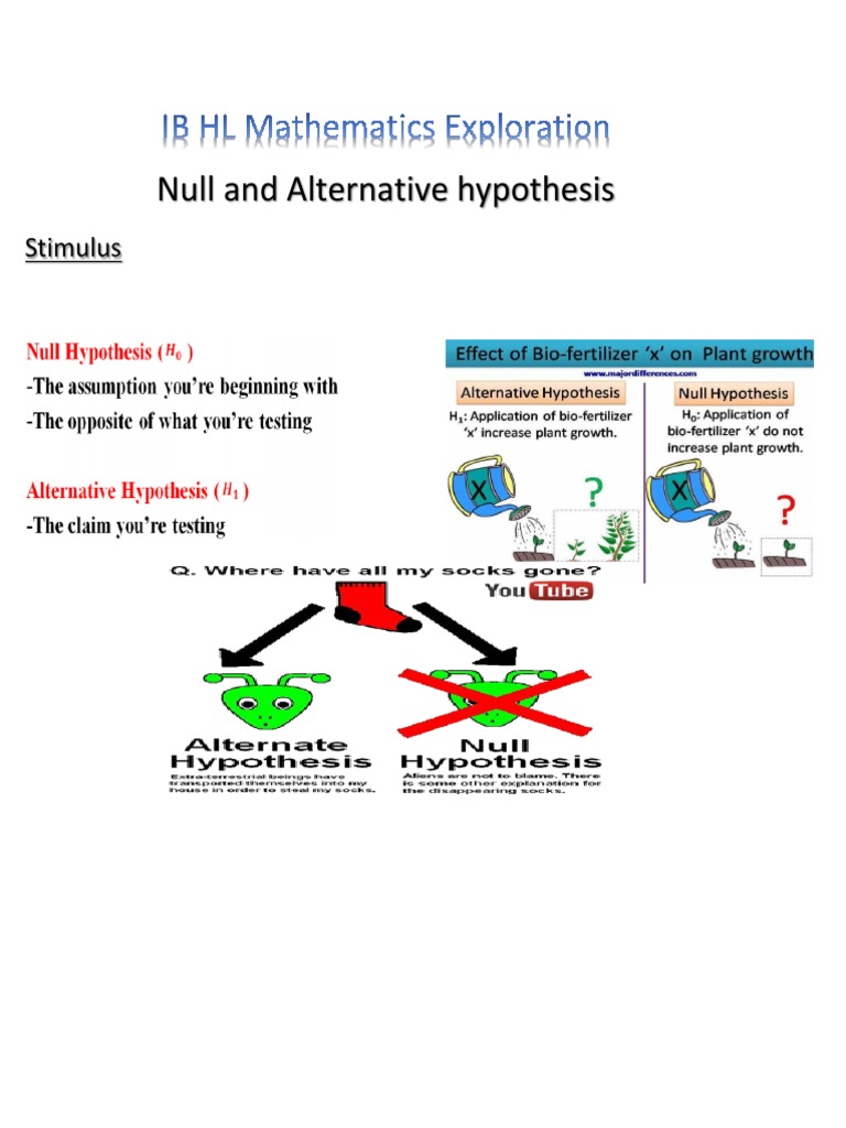 Understanding Null and Alternative Hypotheses | PDF | Computers