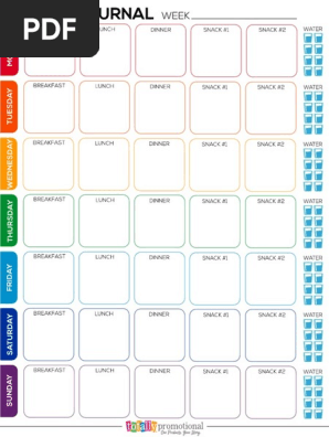 Printable Food Journal