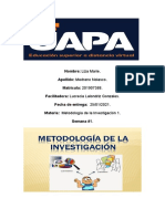 Metodologia de La Investigacion Semana 1 Entregar El Dia 25 de Enero Del 2021.