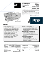 Lehx6234 GAS ENG GENERATOR SET - G3406 50HZ 1500RPM CONTINUOU