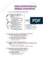 Estrategias de expansión y especialización corporativa