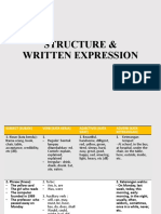 Structure Written Expression