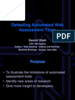 Defeating Automated Web Assessment Tools by Saumil Shah