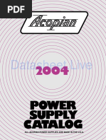 Datasheet - Live: All Acopian Power Supplies Are Made in The U.S.A