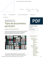 Tipos de Documentos Del SGSST - Su Definición y Ejemplos