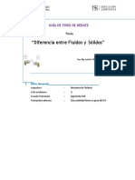 Diferencia entre fluidos y sólidos