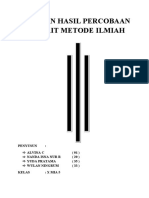 Laporan Hasil Percobaan Terkait Metode Ilmiah