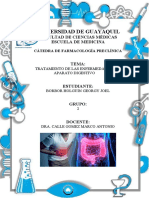 TRATAMIENTO DE LAS ENFERMEDADES DEL APARATO DIGESTIVO - Farmacología Preclínica - Georgy Borbor H. - Grupo 2