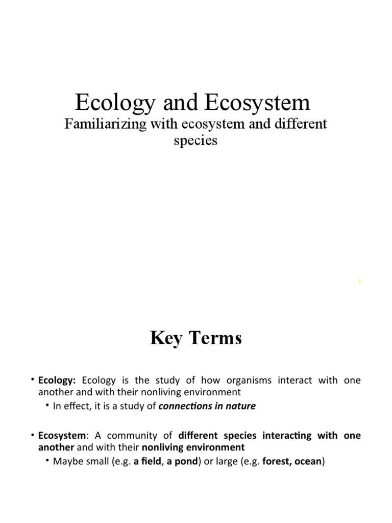 Ecology, Ecosystems, and Herbarium Guide | PDF | Leaf | Amphibian