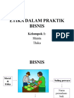 Etika Dalam Praktik Bisnis