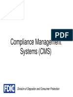 Compliance Management Systems (CMS) : Division of Depositor and Consumer Protection