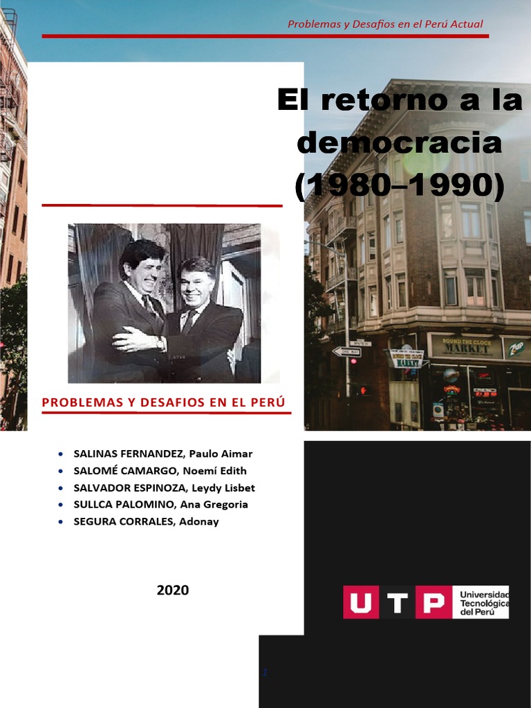 Retos de la Democracia en Perú (1980-1990) | PDF | Perú | Democracia