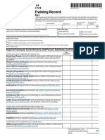 DHS-7952A-ENG : Yearly In-Service Training Record