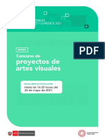Bases PAV CONCURSO DE PROYECTOS DE ARTES VISUALES