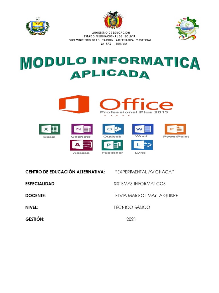Guía de Ofimática para Educación Técnica | PDF | Microsoft Word ...