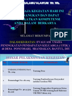 Evaluasi Usaha Peningkatan Pendapatan Keluarga (UP2K) Desa Poncosari