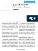 Microbiological Quality of Cosmetics - : Legal Requirements, Test Methods and Risk Assessment