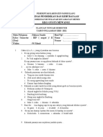 Bahasa Sunda Kelas 3 PTS 2020-2021 Semester 2