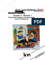 Reading and Writing Skills: Quarter 4 - Module 1