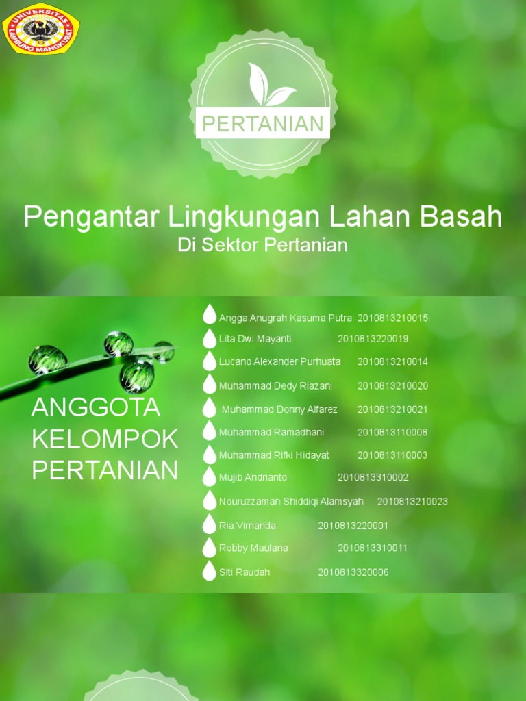 Natural Green Background PowerPoint Templates PDF Infographics