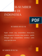 Sumber-Sumber Hukum Di Indonesia