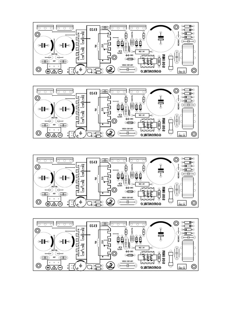 Mini SOS Detex Power Supply SMPS Untuk Amplifier D200 | PDF
