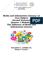 COVER PAGE MODULE Media Literacy