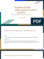 TEACHER'S GUIDE MODEL PEMBELAJARAN TAHFIZH Al-FATH (Fast, Accurate Training of Holy Qur'an)