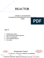 REACTOR TEMPERATURE CONTROL CHEMICAL ENGINEERING