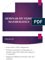 Seminar On Vedic Mathematics