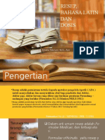 Resep, Bahasa Latin Dan Dosis