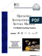 Operating Instructions and Service Manual for T-2 Model Cooling Towers
